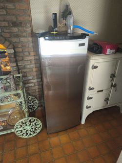 Stainless Steel Upright Freezer