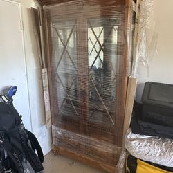 Antique Solid Wood Display Case