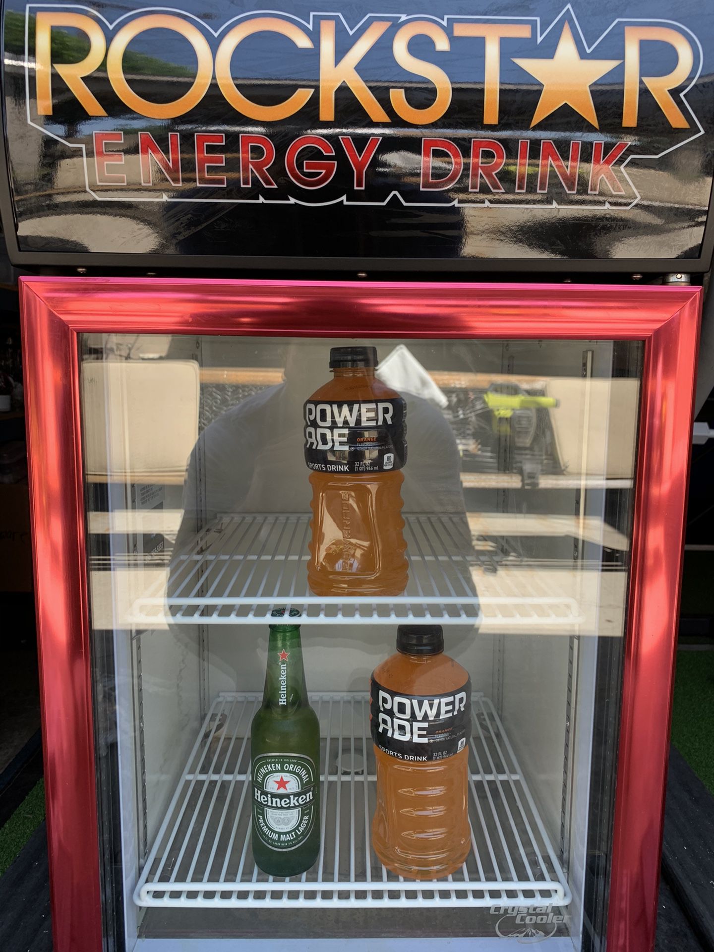 Rockstar Energy Drink mini refrigerator / Mini Fridge / Cooler