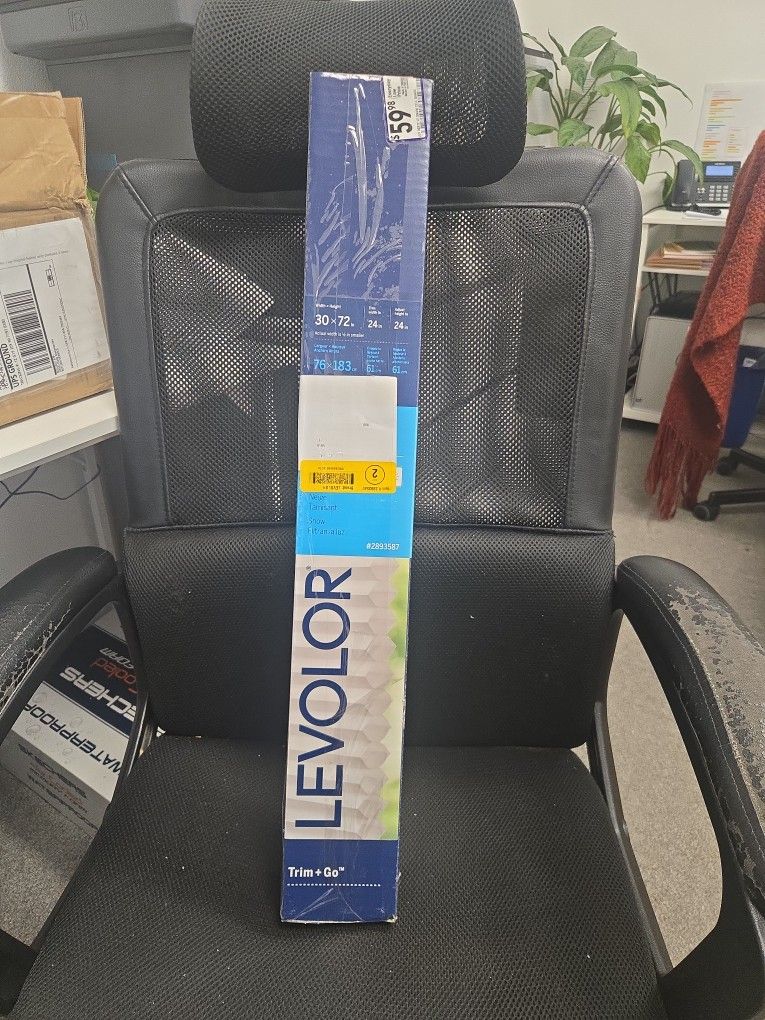 30"x72"  Levolor Cellular Black Out Shade