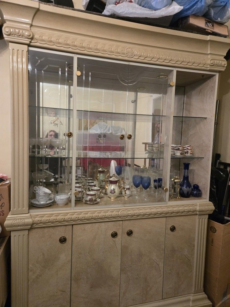 Italian China Cabinet Is Missing One Door