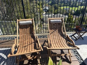 Two eucalyptus Sling Chairs
