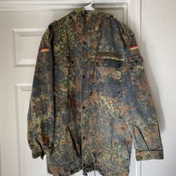 Vintage German Army Flecktarn Camo Parka