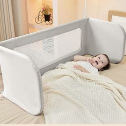 Baby Bed Rail Guard for Toddlers, 72.8''x15.7''x15.7'' Foldable Bed Side Rails for Crib, Twin, Full, Queen Bunk Size, Portable Bed Fence for Baby