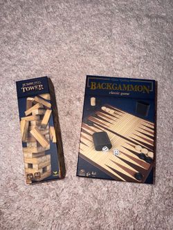 Backgammon and Jumbling tower