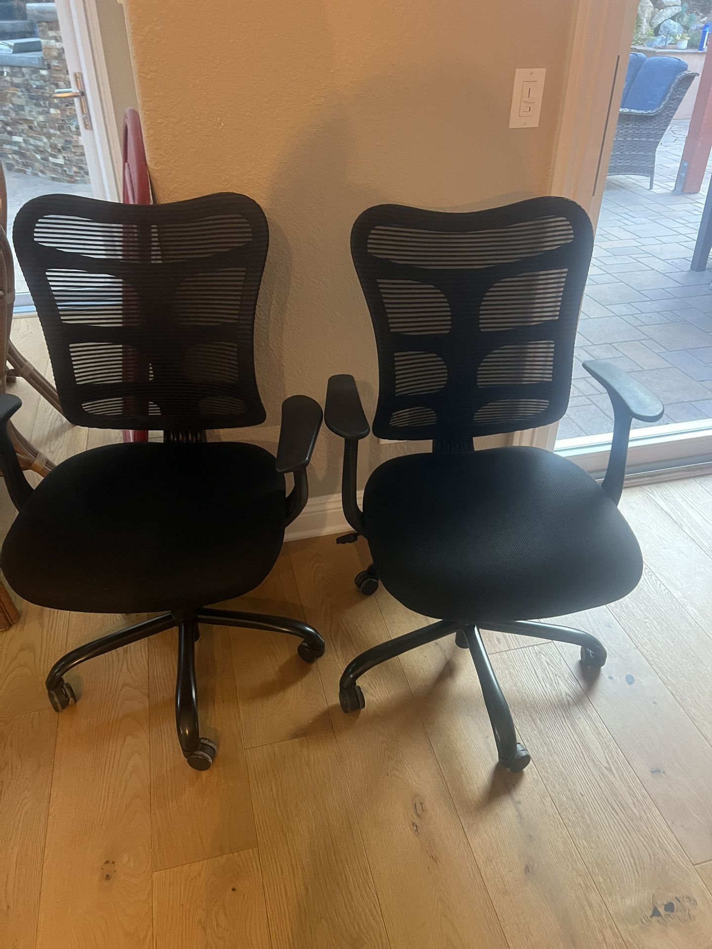 2 Like-New Ergonomic Mesh Office Chairs – $50 Each