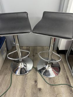 Black & Chrome Stools