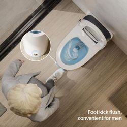 CD-W10V Self-Cleaning Toilet, Upgraded Version, Gray | 1000g Super Flush Toilet