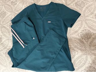 Women’s Teal Figs Scrub set