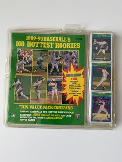 1989-90 baseball’s 100 Hottest Rookies. Factory sealed brand new never opened.