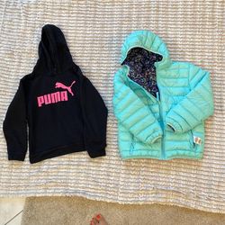 Warm Jackets Puma And Eddie Bauer Size 10-12
