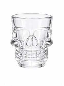 Skull Shot Glass Clear Glass Skull Shaped Whiskey Vodka Tequila Bar Halloween