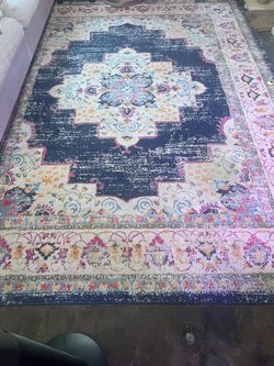 Rug with non slip rug pad