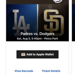 Padres v Dodgers 8/5 
