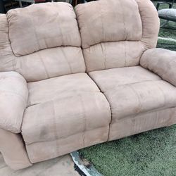Microfiber Recliner Love Seat 
