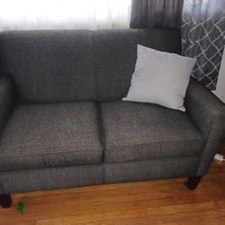 2 Small dark grey couches