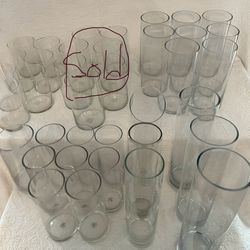30 Glass Decor Cylinders, Wedding/Event/Hurricane