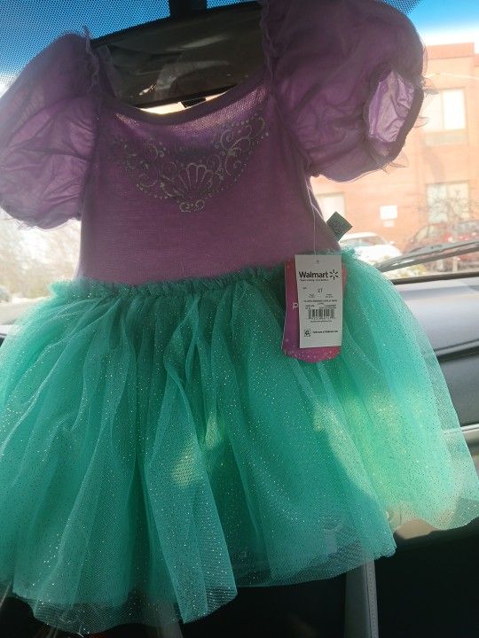 2 New Disnew Princess Dresses 2T