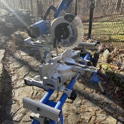 Kobalt 10” Compound Miter Saw w/ Stand (sold as set)