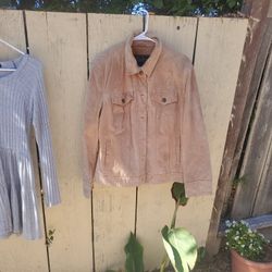 Jerry Lewis Classic Luxuries Tan Suede Women's Jacket Size M