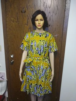 African print dress