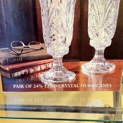 TOWLE CRISTAL CANDLE HOLDERS