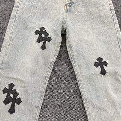 Chrome Jeans Black Crossed Denim.