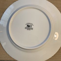 Pier 1 Gold And White Dinner Plates 8ct. 