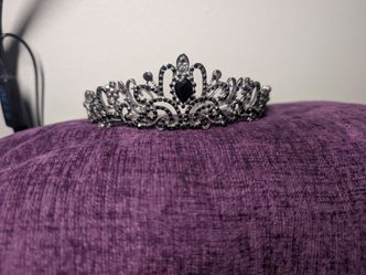 Black jeweled tiara