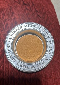 Pewter  Wine Bottle Coaster