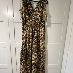 Cheetah Print Summer Dress