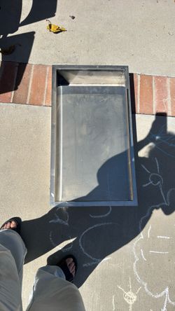 Commercial Recess Waste Receptacle And Liner  Bin 30.5” x 17”