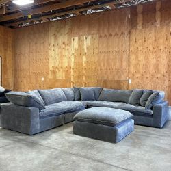 Aiden & Ivy Sereen Modular Cloud Sectional with Ottoman