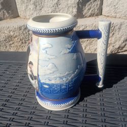 Collectibles.Miller Norman Rockwell Bottom Of The Sixth Collectors Stein.Nice