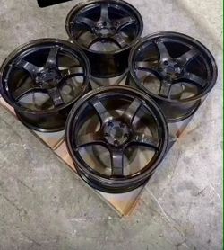 Gram Lights 57cr glass black 17x9.0 et38 5x100 wheels FOR SALE