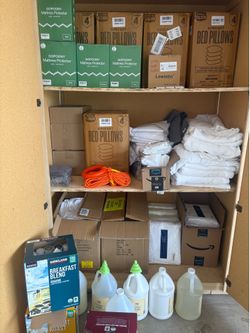 Brand new linens for Airbnb! Towels, all size sheets, liquid soaps , coffee and more