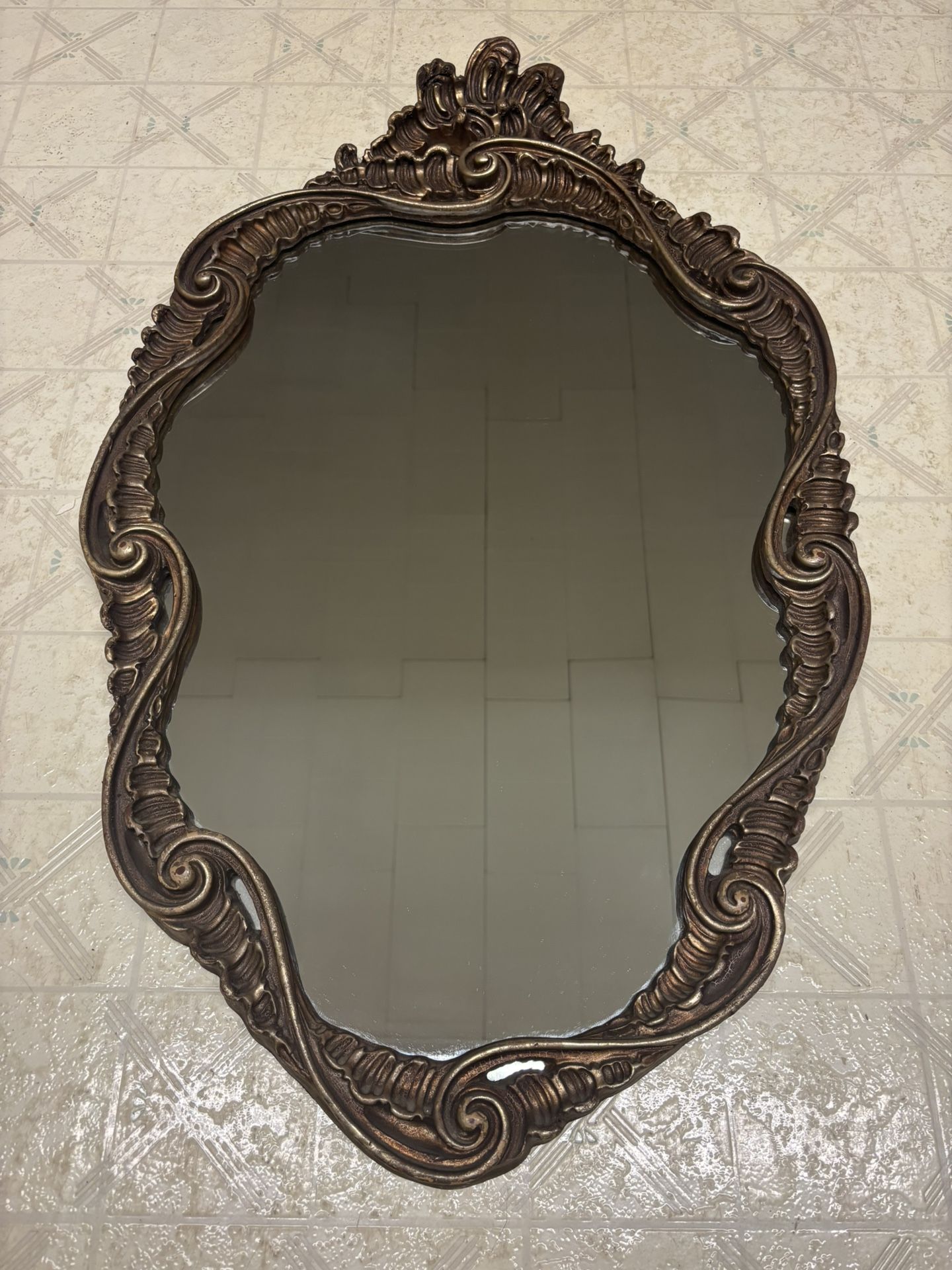Vintage Gold Framed Mirror