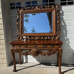 Theodore Alexander Mirror And Console Table