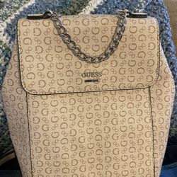 Guess Los Angeles, small backpack With Silver Chain for women’s or girls