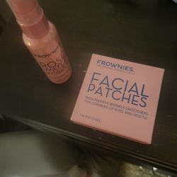 Frownie Facial Patch Kit with Rose Water 