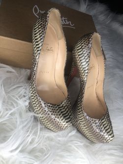Authentic Snake Skin Louboutin Heels (Serious Buyers Only)