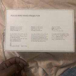 All Black Mini Focus Video Projector