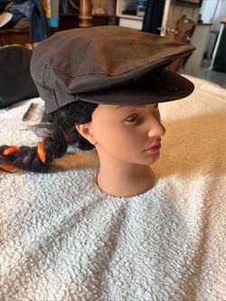 Vtg Hats of Ireland Castlebar Brown Cotton Walking Hat Hand Taibred Made in Ireland OBO