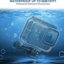 Brand New  Accessory Kit for Gopro Hero 8, Housing Case and Filter Kit