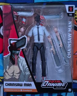 Jazwares Toys Total Anime #02 Chainsaw Man Denji Action Figure New In sealed Box