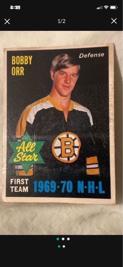 1969-70 Bobby Orr All Star First Team Hockey Card