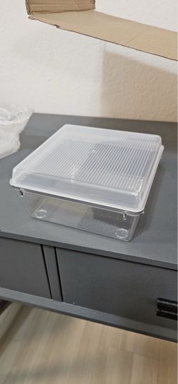Clear Plastic Storage Container with Lid