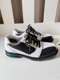 STORM sp3 white/black/gold bowling shoes women's size 6 worn only few times