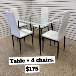 Dining Table With 4 Chairs Brand New Set For Only $175