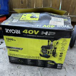 RYOBI 40V Cordless Power Washer Kit 1500 PSI With Batteries RY40PW15